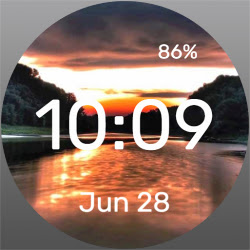 Red Sunset - Watch Face