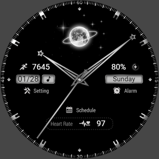 ZKin Watch Face Dynamic Planet