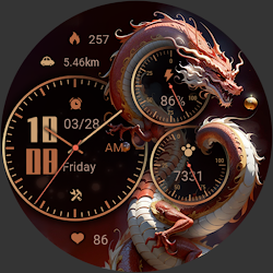 ZKin Watch Face Golden Dragon