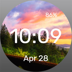 Forest at Sunset - Watch Face
