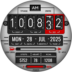Digital Fliptime Watch face