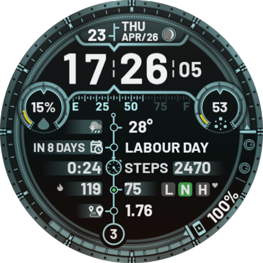 Digital Watch Face: DIGI 4