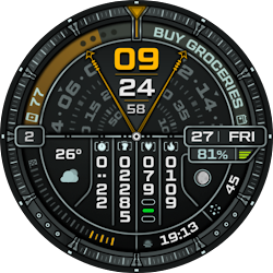 Futuristic Watch Face: DIGI 5
