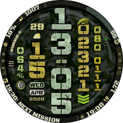 Tactical Watch Face: DIGI 6