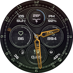 Analog Watch Face Luxury: S2