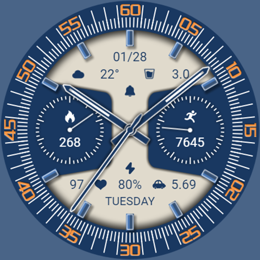 ZKin WatchFace Sea Blue Quartz