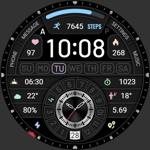 Stacked Clock ZKin Watch Faces