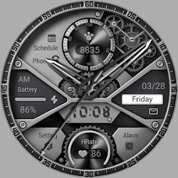 ZKin WatchFace White Machinery
