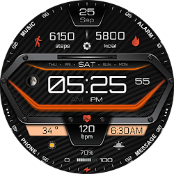 A380 Neon Wear OS Watch Face