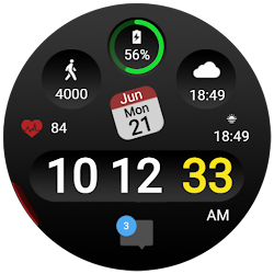 Watch Face Animated Black