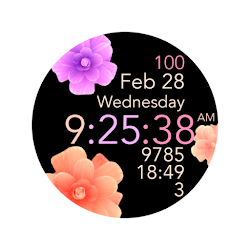 Animated Flowers Watch Face