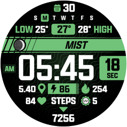ATHLETIC Digital Watch Face