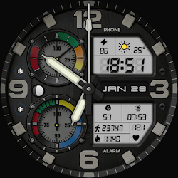 Atlas Edge Hybrid Watch Face