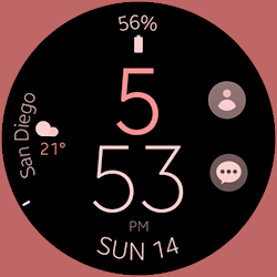 Battery 3 rose gold watch face