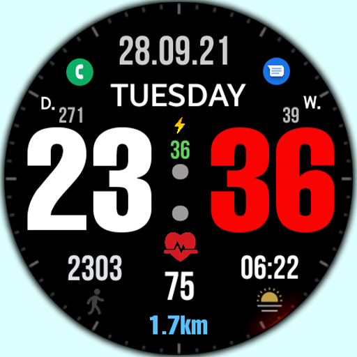 Big dgt mod 5M Watch face