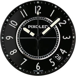 black minimal watch