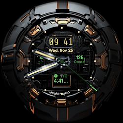 Black Marvel Watch Face