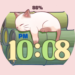 Bamboo Cat Drawing Watch