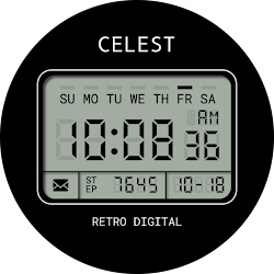 CELEST5402 Retro Digital Watch