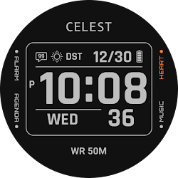 CELEST5592 Retro Digital Watch