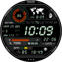 Chester LCD watch face