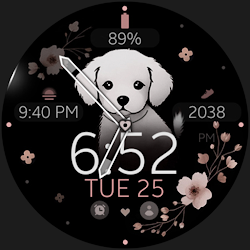 Cute Puppy hybrid watch face