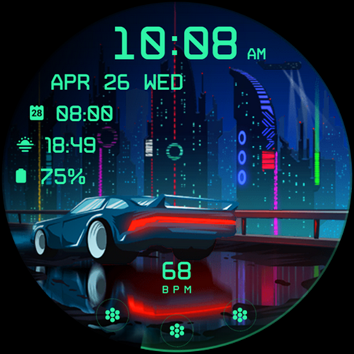 Cyberpunk Ambient - watch face