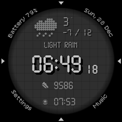 Digital watch face D25