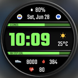 DADAM108: Digital Watch Face