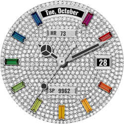 luxury diamond watch face