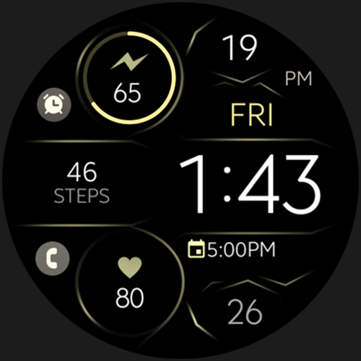 Digital Black v3 watch face