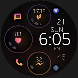 Digital Rainbow watch face