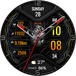 Hybrid ELECTRO WS16 Watch face