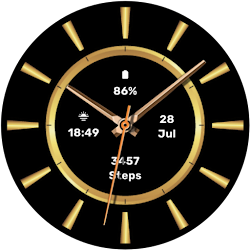 Gold Watch Face
