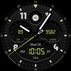 Grass green watch face