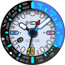 iMDC 075 AUTO GMT WATCH FACE