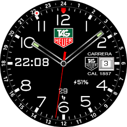 Hybrid TAG Carrera Watch face