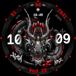 Dragon Fire Watch Face 007