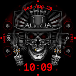 Skull & Guns Watch Face 008