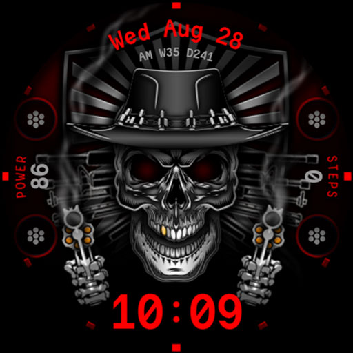 Skull & Guns Watch Face 008