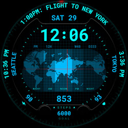 Worldtime Watch Face 037