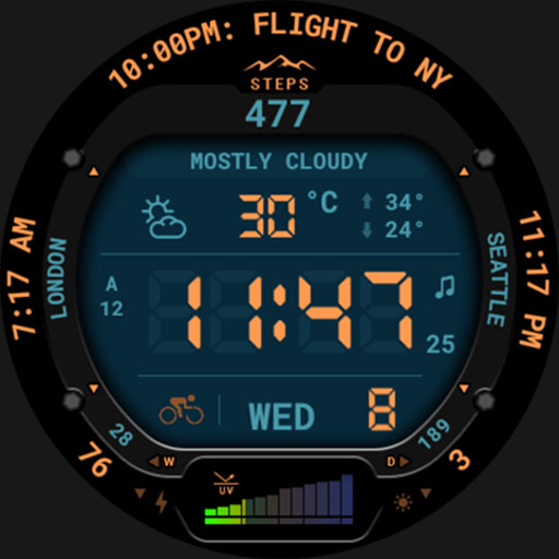 Digital Weather Watch 116