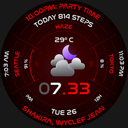 Haze Futuristic Watch Face 157