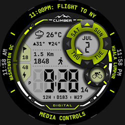 Digital Climber Watch Face 161