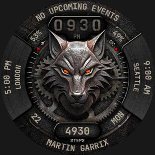 Metal Animals Watch Face 164