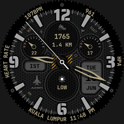Aero Pilot Watch Face 172