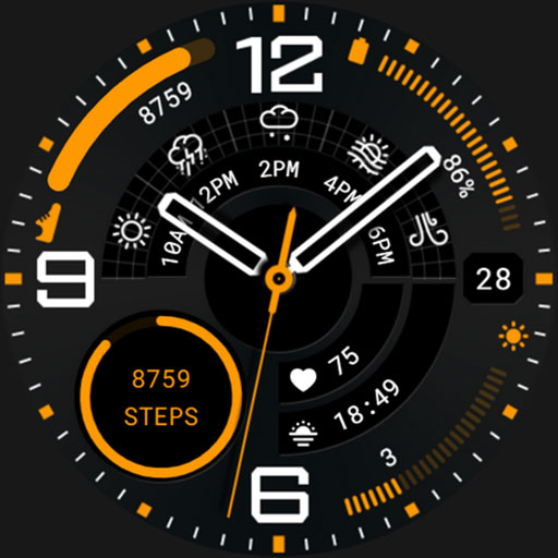 Galaxy 9 Watch Face 173
