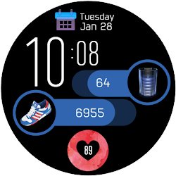 Watch face M8 for Wear OS