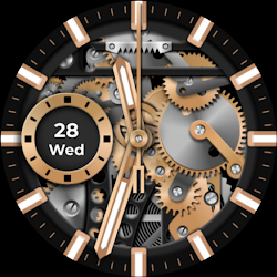 Machinery watch face