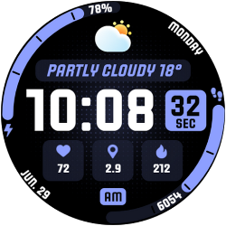 MARATHON Digital Watch Face